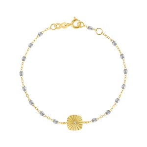 Gigi Clozeau - Miss Lumière Silver Diamond Bracelet, Yellow Gold, 6.7"