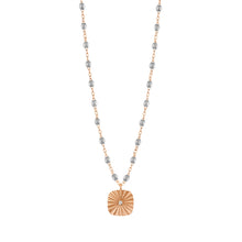 Gigi Clozeau - Miss Lumière Silver Diamond Necklace, Rose Gold, 16.5"