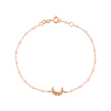 Gigi Clozeau - Moon Baby Pink Diamond Bracelet, Rose Gold, 6.7"