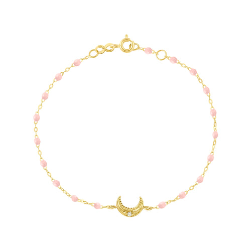 Gigi Clozeau - Moon Baby Pink Diamond Bracelet, Yellow Gold, 6.7