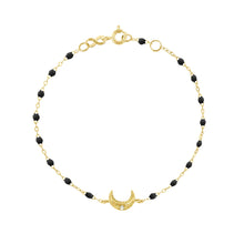 Gigi Clozeau - Moon Black Diamond Bracelet, Yellow Gold, 6.7"