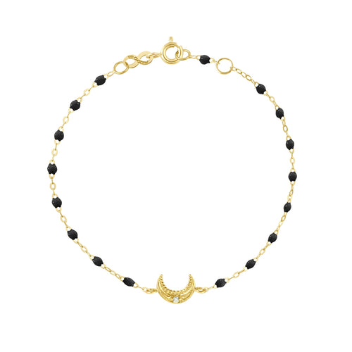 Gigi Clozeau - Moon Black Diamond Bracelet, Yellow Gold, 6.7