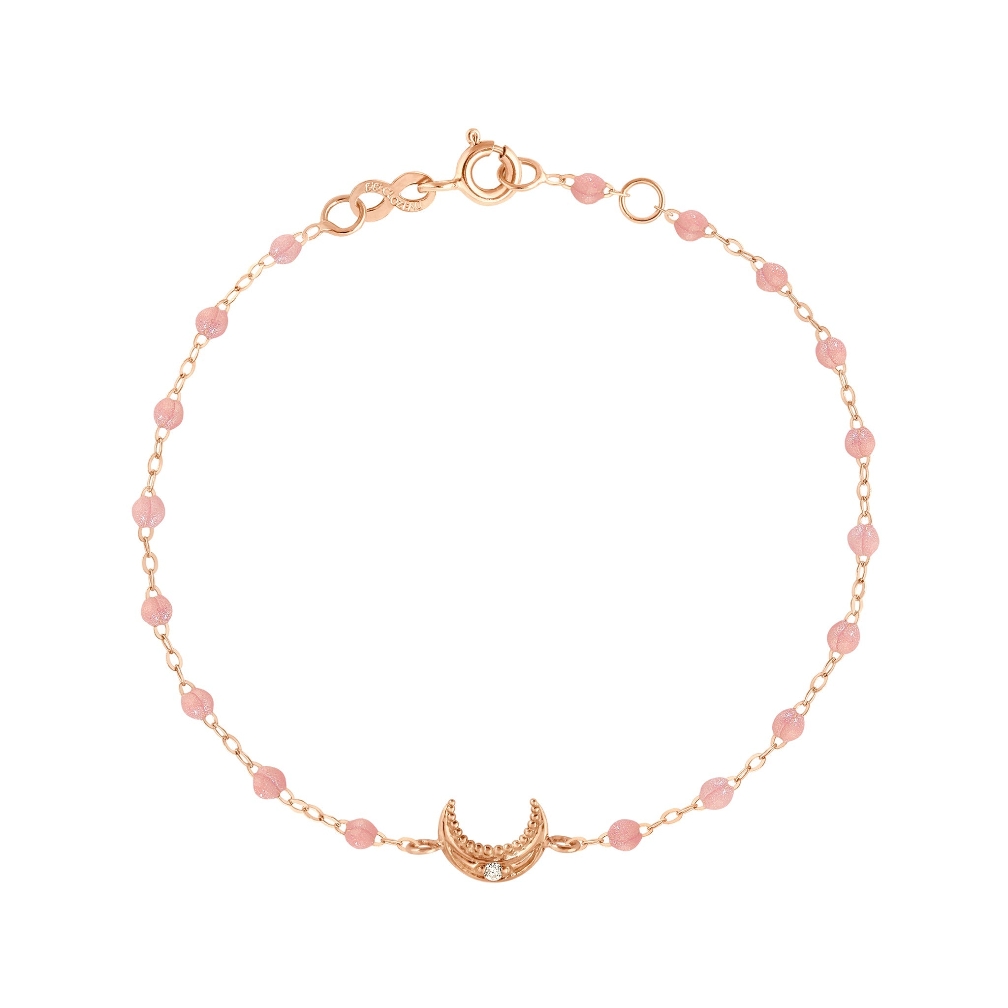 Gigi Clozeau - Moon Blush Diamond Bracelet, Rose Gold, 6.7"