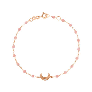 Gigi Clozeau - Moon Blush Diamond Bracelet, Rose Gold, 6.7"