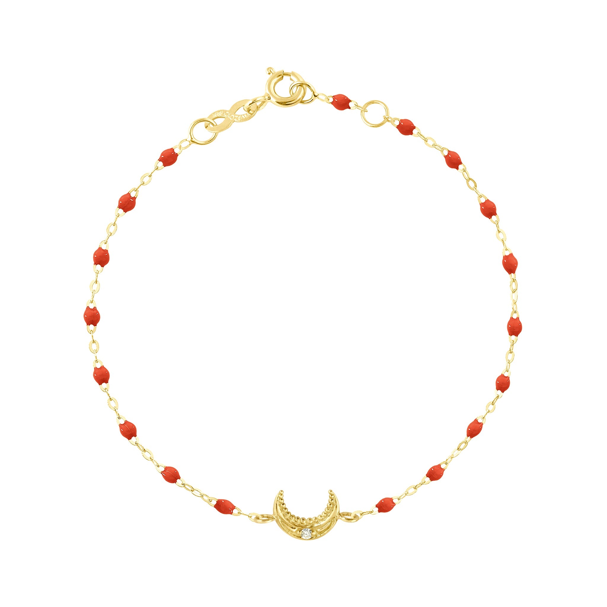 Gigi Clozeau - Moon Coral Diamond Bracelet, Yellow Gold, 6.7"