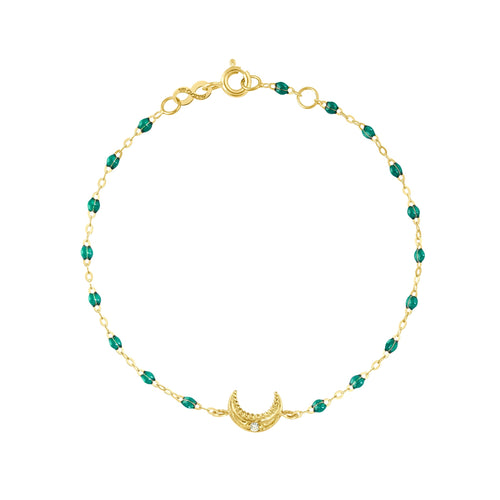 Gigi Clozeau - Moon Emerald Diamond Bracelet, Yellow Gold, 6.7