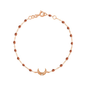 Gigi Clozeau - Moon Fauve Diamond Bracelet, Rose Gold, 6.7"