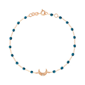 Gigi Clozeau - Moon Jungle Diamond Bracelet, Rose Gold, 6.7"