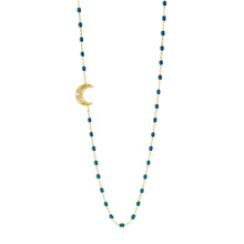 Gigi Clozeau - Moon Jungle Diamond Necklace, Yellow Gold, 16.5"