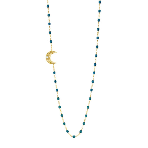 Gigi Clozeau - Moon Jungle Diamond Necklace, Yellow Gold, 16.5