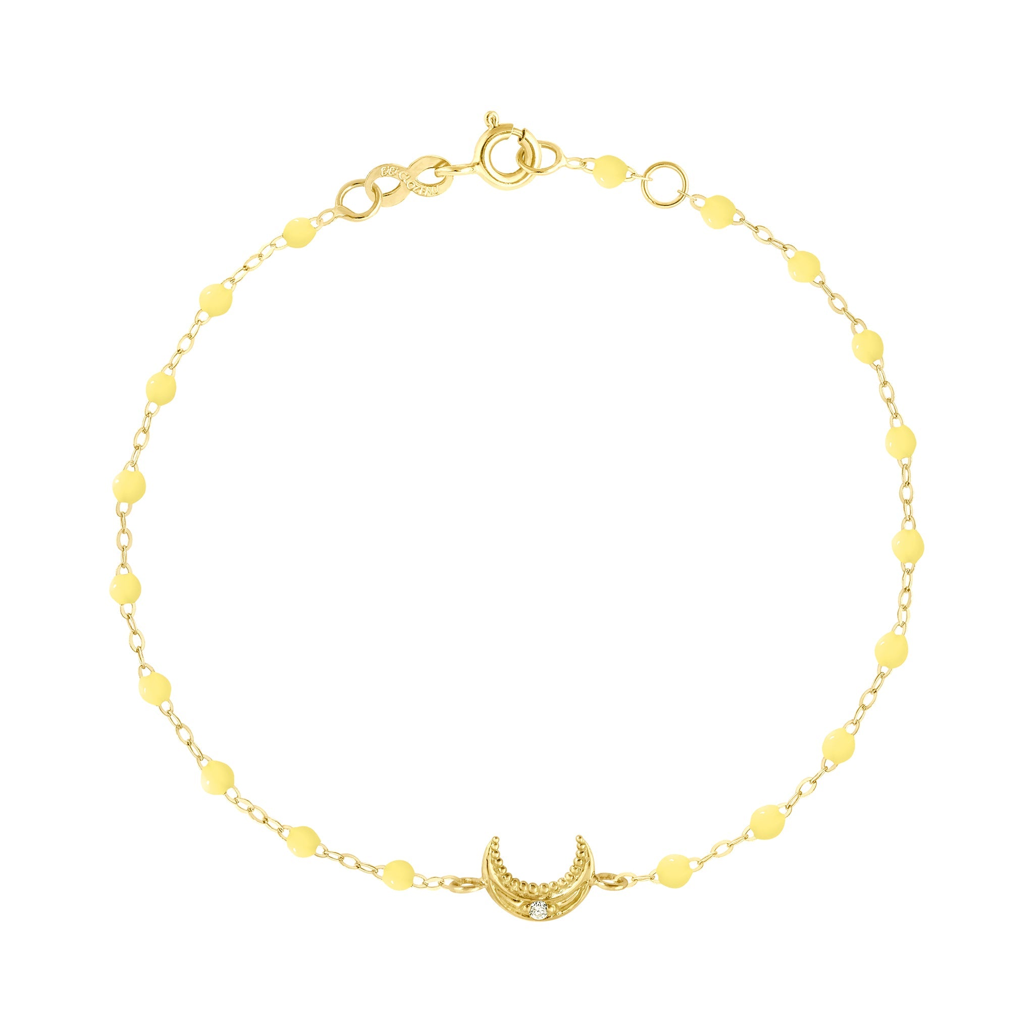 Gigi Clozeau - Moon Mimosa Diamond Bracelet, Yellow Gold, 6.7"