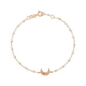 Gigi Clozeau - Moon Opal Diamond Bracelet, Rose Gold, 6.7"