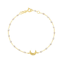 Gigi Clozeau - Moon Opal Diamond Bracelet, Yellow Gold, 6.7"