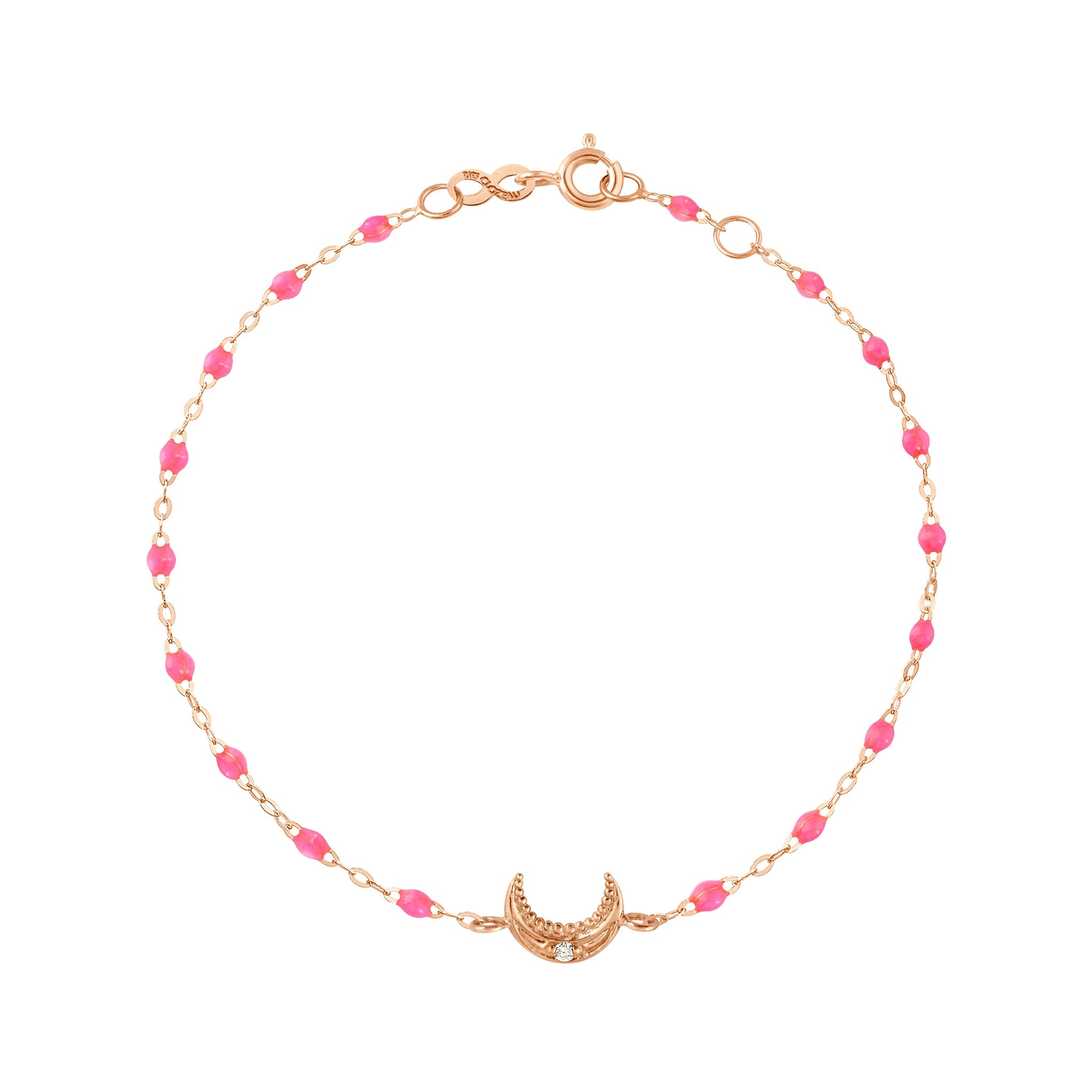 Gigi Clozeau - Moon Pink Diamond Bracelet, Rose Gold, 6.7"