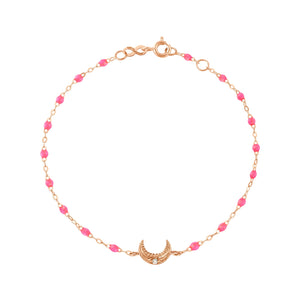 Gigi Clozeau - Moon Pink Diamond Bracelet, Rose Gold, 6.7"