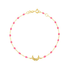 Gigi Clozeau - Moon Pink Diamond Bracelet, Yellow Gold, 6.7"