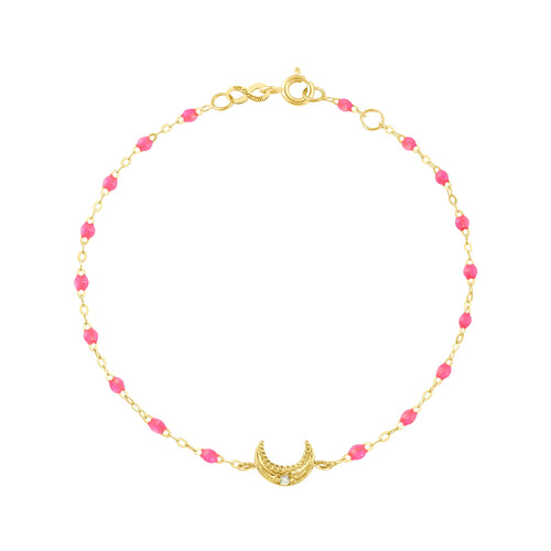 Gigi Clozeau - Moon Pink Diamond Bracelet, Yellow Gold, 6.7