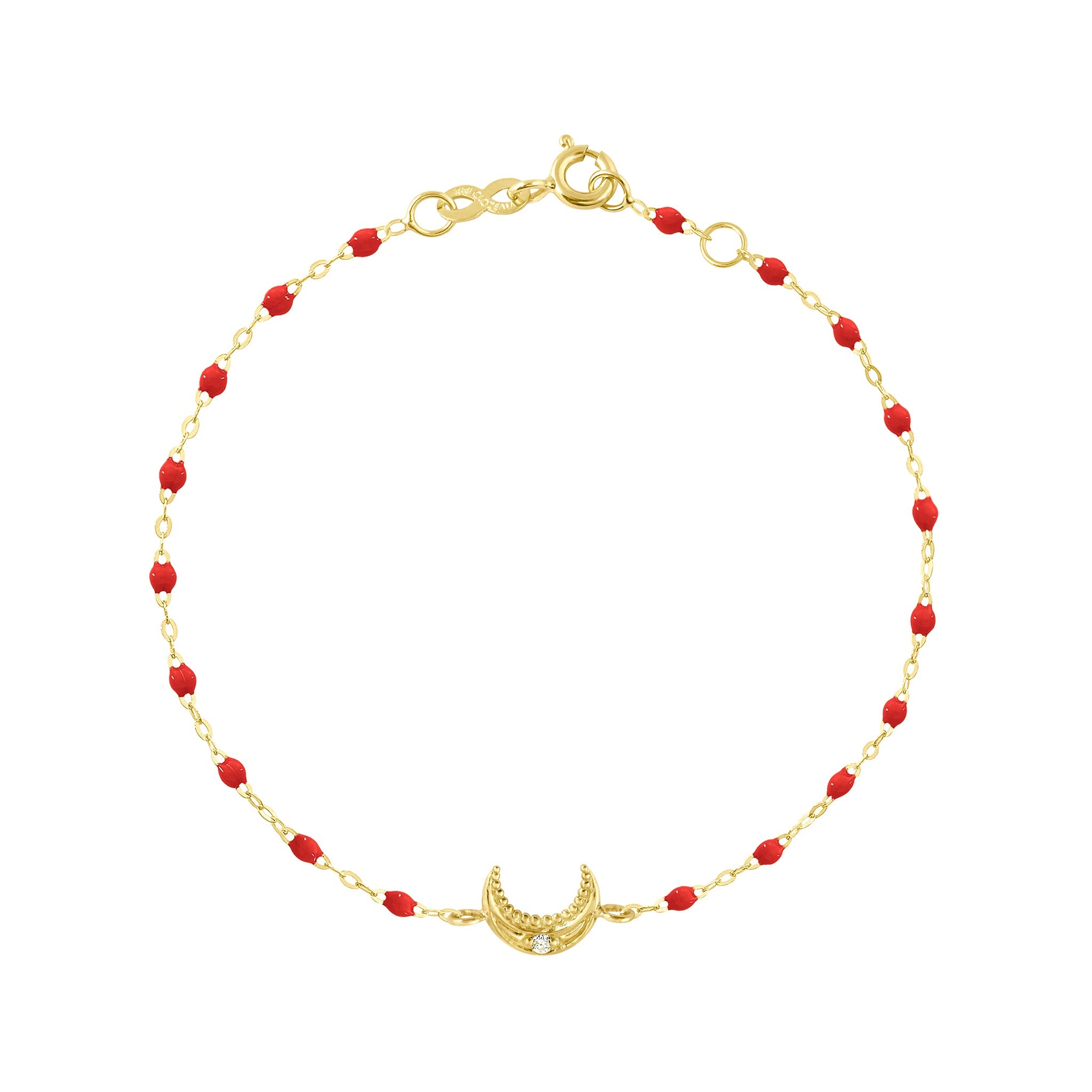 Gigi Clozeau - Moon Poppy Diamond Bracelet, Yellow Gold, 6.7"