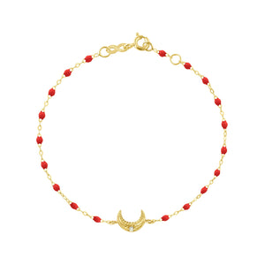 Gigi Clozeau - Moon Poppy Diamond Bracelet, Yellow Gold, 6.7"