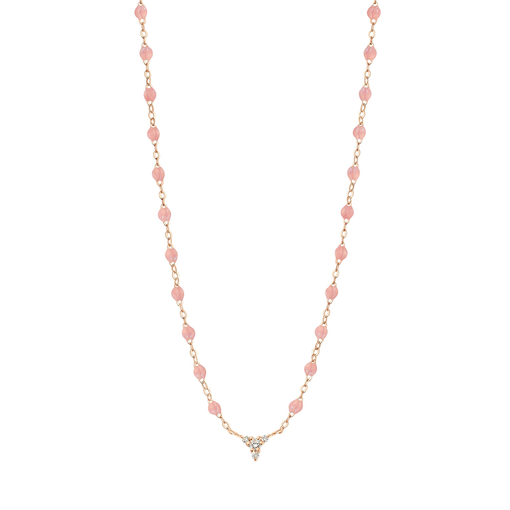 Gigi Clozeau - Petite Kosmos Blush necklace, Rose Gold, 16.5"