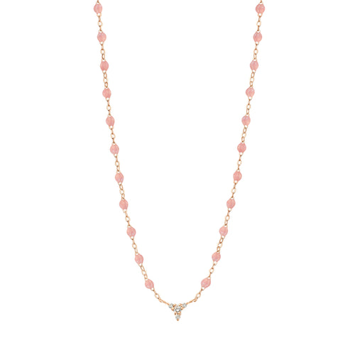 Gigi Clozeau - Petite Kosmos Blush necklace, Rose Gold, 16.5