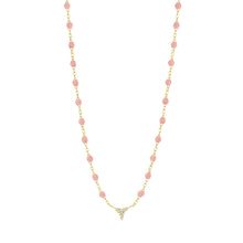 Gigi Clozeau - Petite Kosmos Blush necklace, Yellow Gold, 16.5"