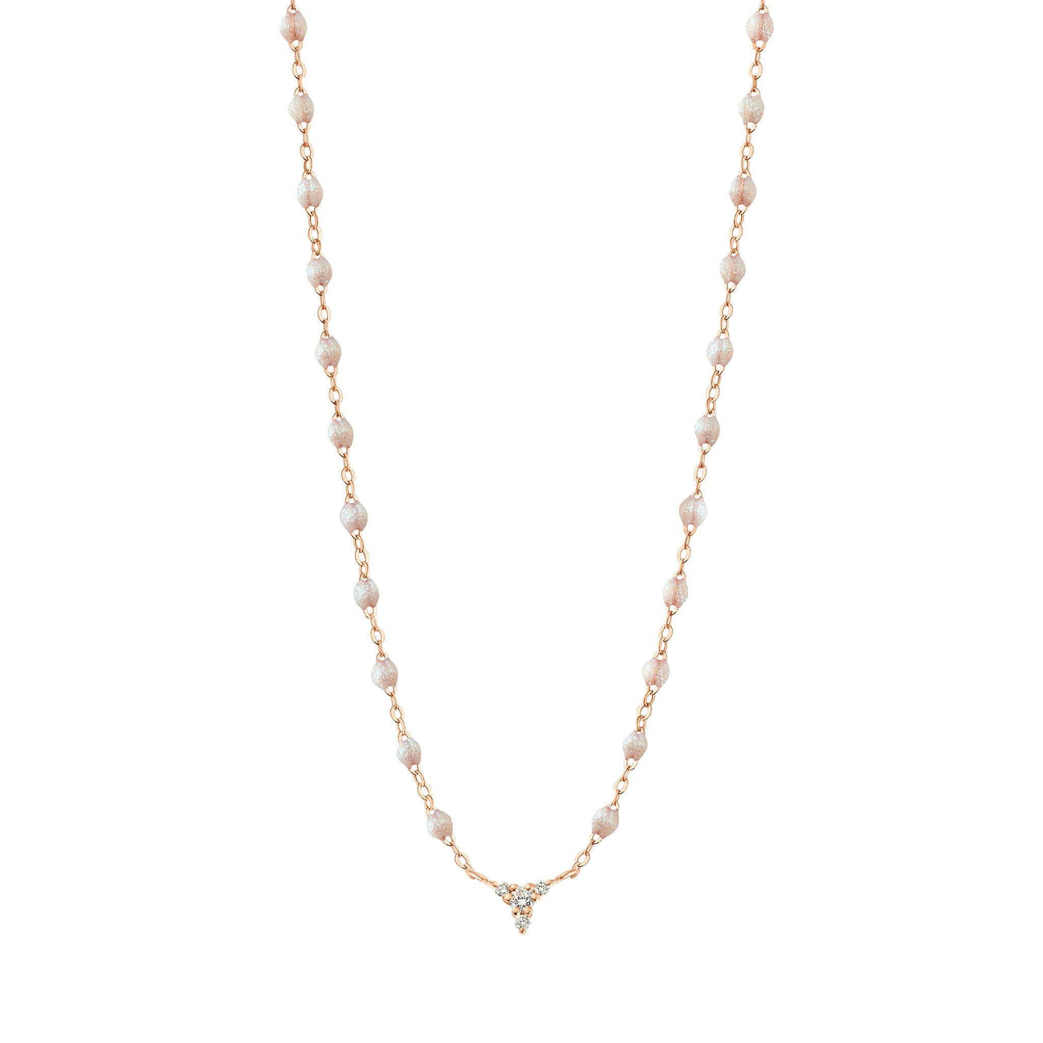 Gigi Clozeau - Petite Kosmos Opal necklace, Rose Gold, 16.5"