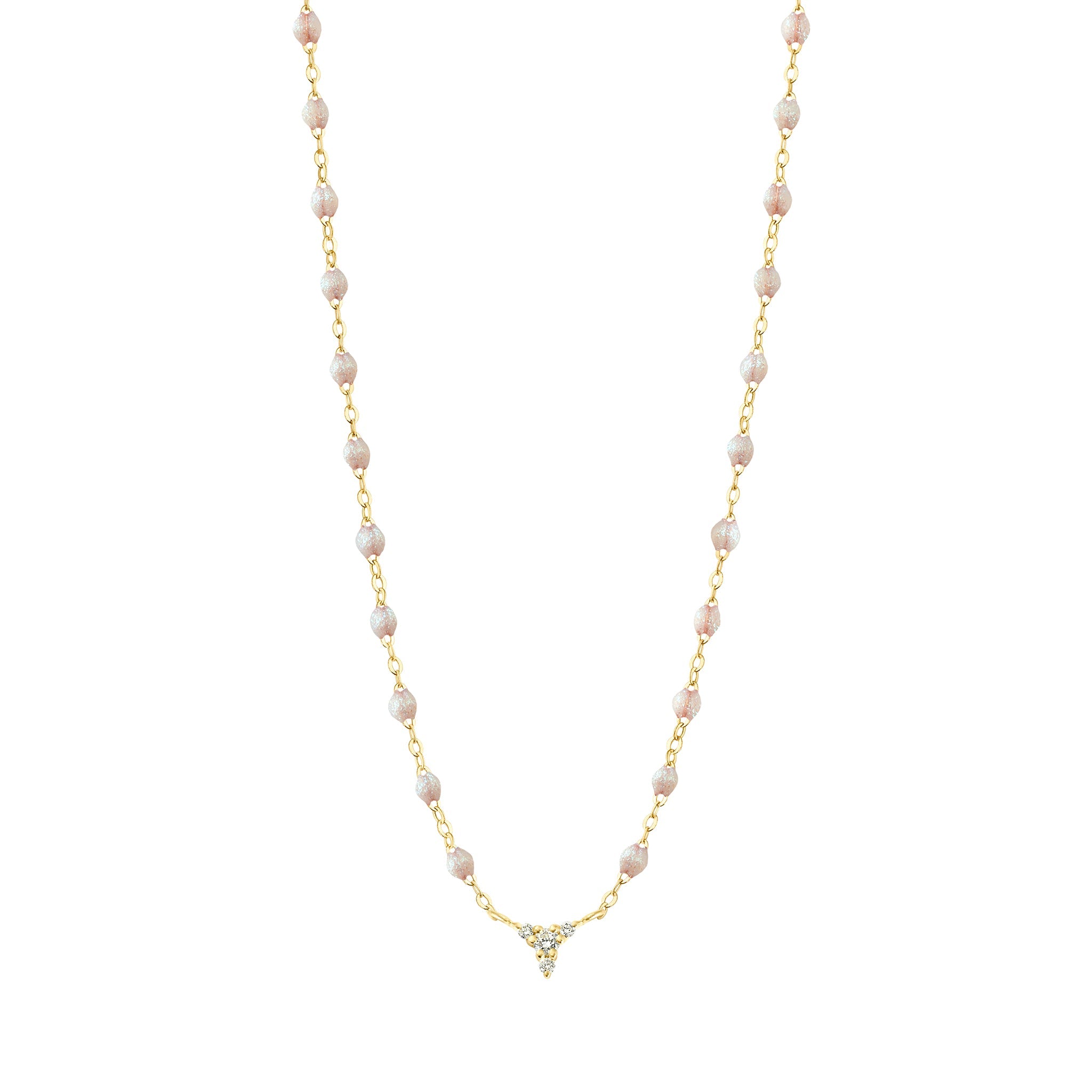 Gigi Clozeau - Petite Kosmos Opal necklace, Yellow Gold, 16.5"