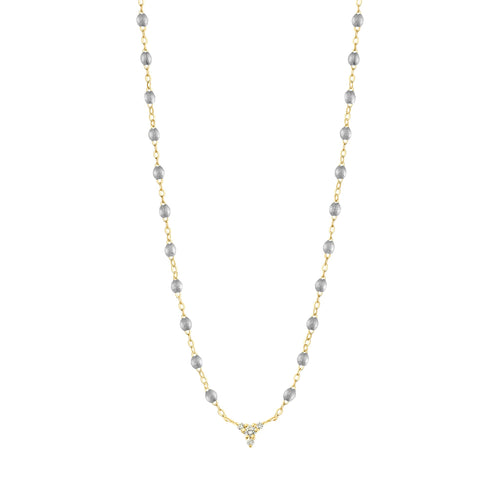 Gigi Clozeau - Petite Kosmos Silver necklace, Yellow Gold, 16.5