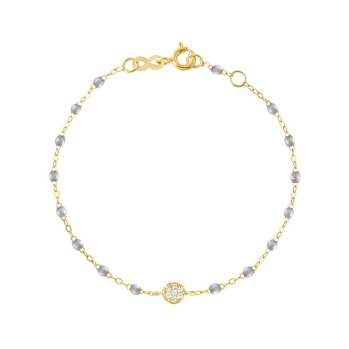 Gigi Clozeau - Puce Classic Gigi Silver diamond bracelet, Yellow Gold, 6.7