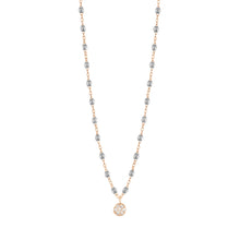 Gigi Clozeau - Puce Classic Gigi Silver diamond necklace, Rose Gold, 16.5"