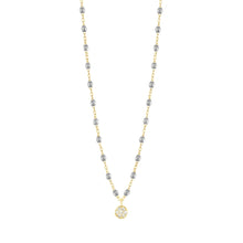 Gigi Clozeau - Puce Classic Gigi Silver diamond necklace, Yellow Gold, 16.5"