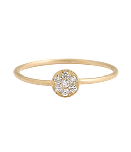 Gigi Clozeau - Puce Diamond Ring, Yellow Gold, Size 5.25