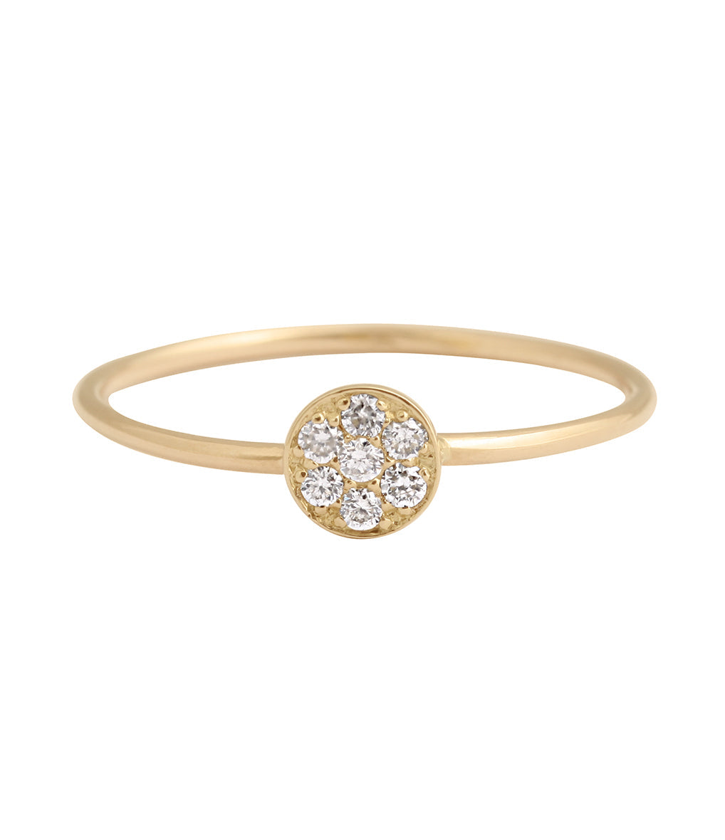 Gigi Clozeau - Puce Diamond Ring, Yellow Gold, Size 6.25