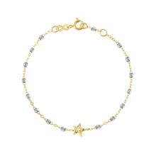 Gigi Clozeau - Star Classic Gigi Silver diamond bracelet, Yellow Gold, 6.7"