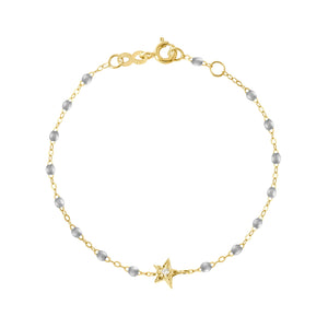 Gigi Clozeau - Star Classic Gigi Silver diamond bracelet, Yellow Gold, 6.7"