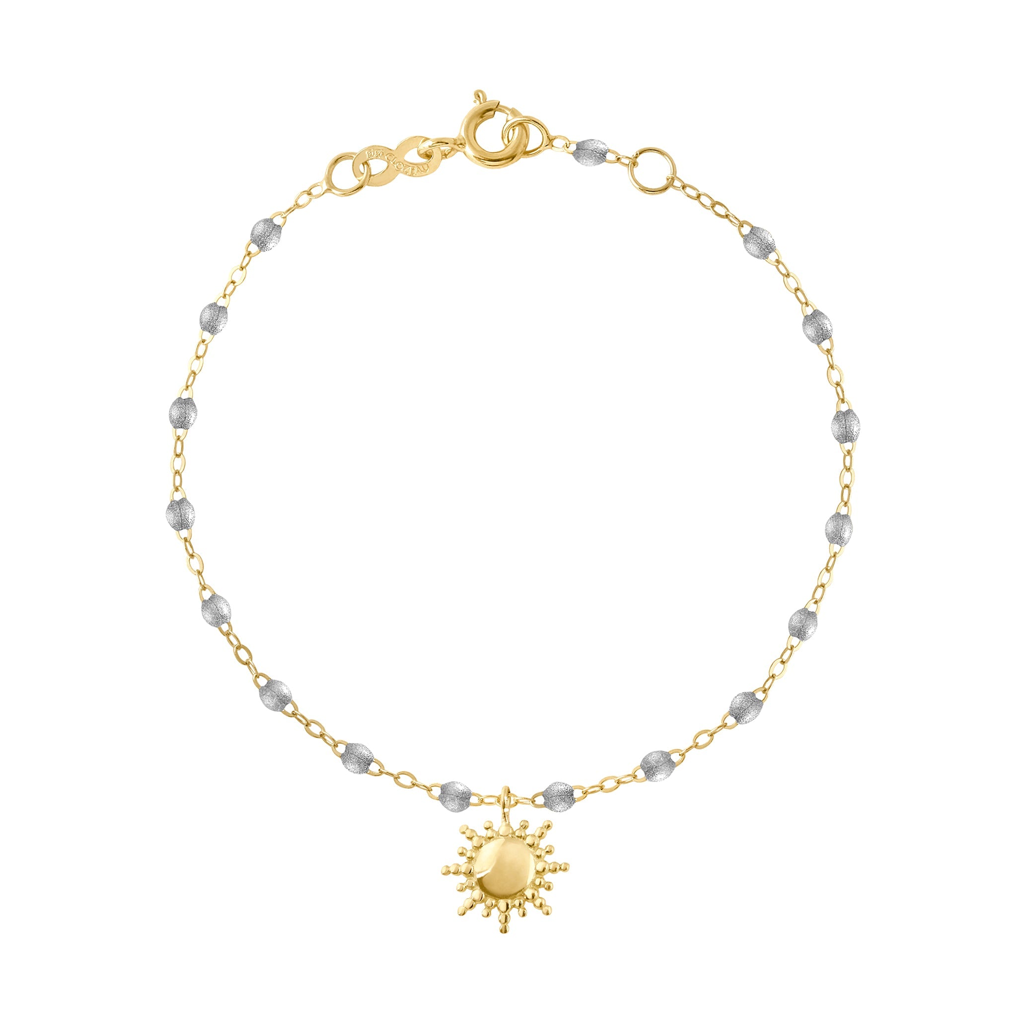 Gigi Clozeau - Sun Classic Gigi Silver bracelet, Yellow Gold, 6.7"