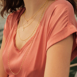 Gigi Clozeau - Classic Gigi Lemon necklace, Rose Gold, 19.7"