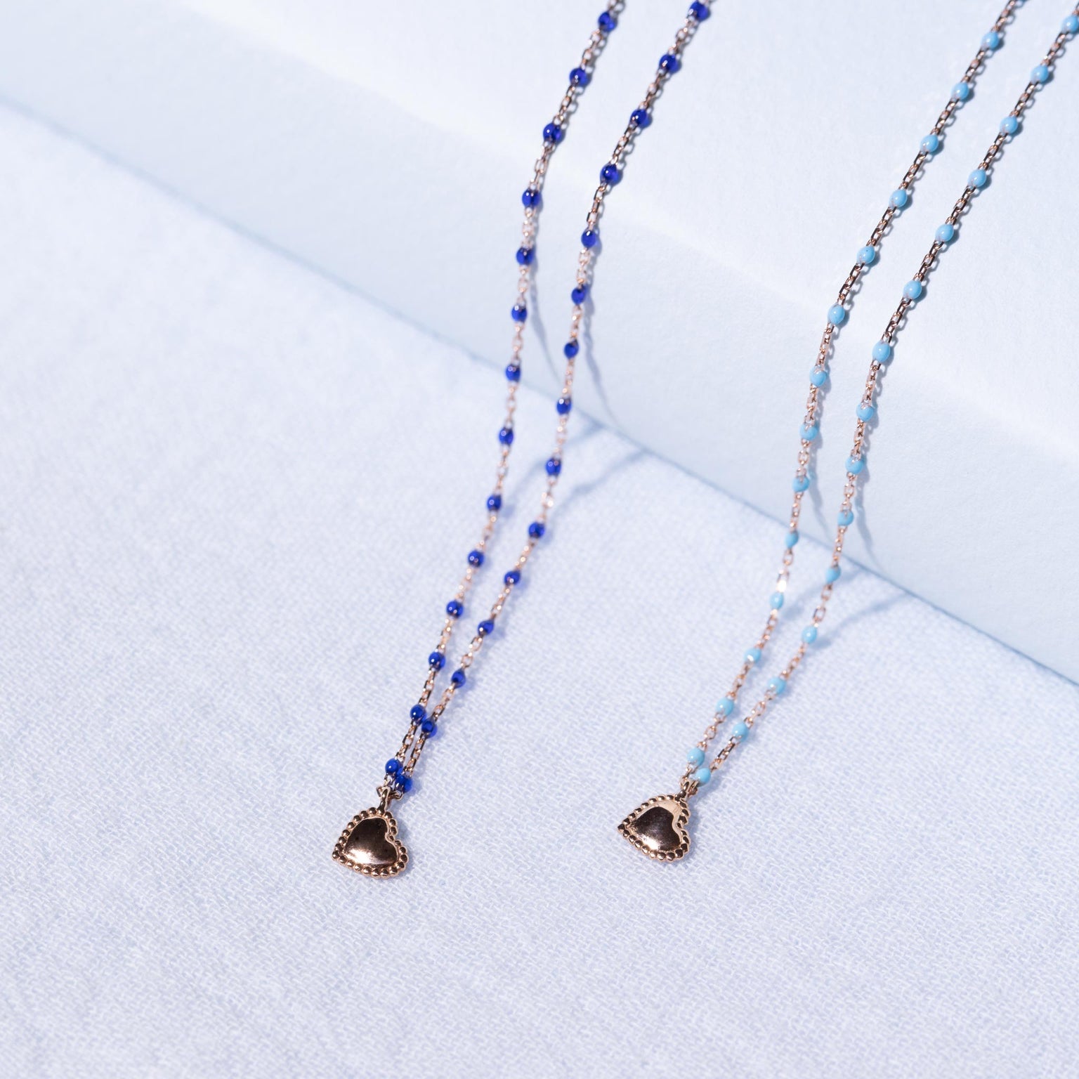 Lucky Heart Mini Gigi Lapis necklace, Rose Gold, 15.7