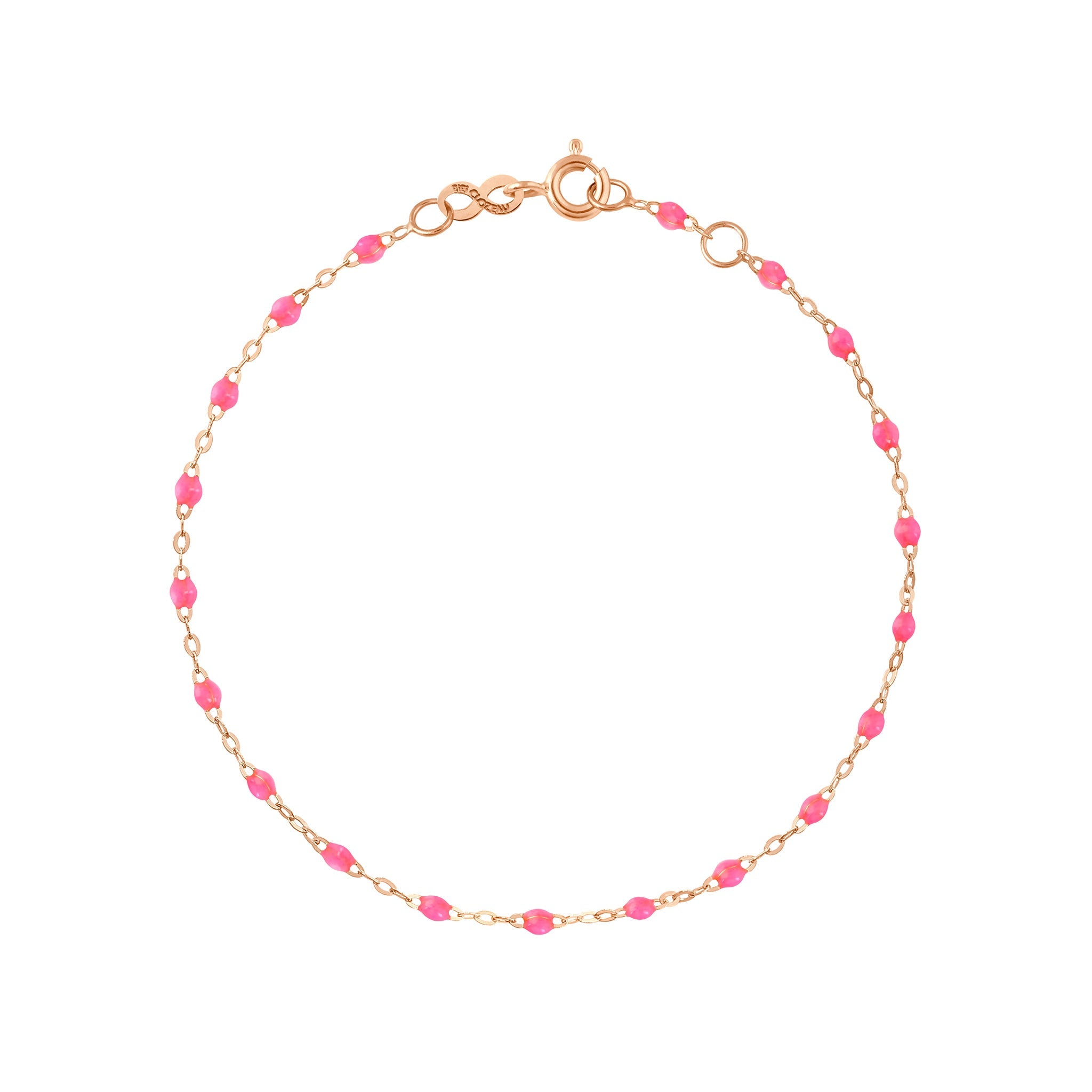 Gigi Clozeau - Baby Classic Gigi Pink bracelet, Rose Gold, 5.1"