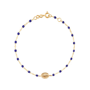 Gigi Clozeau - Child Madone Charm Classic Gigi Lapis bracelet, Yellow Gold, 5.9"