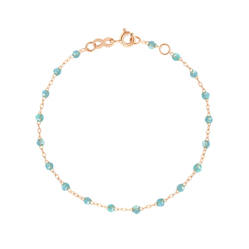 Gigi Clozeau - Classic Gigi Aqua bracelet, Rose Gold, 6.7