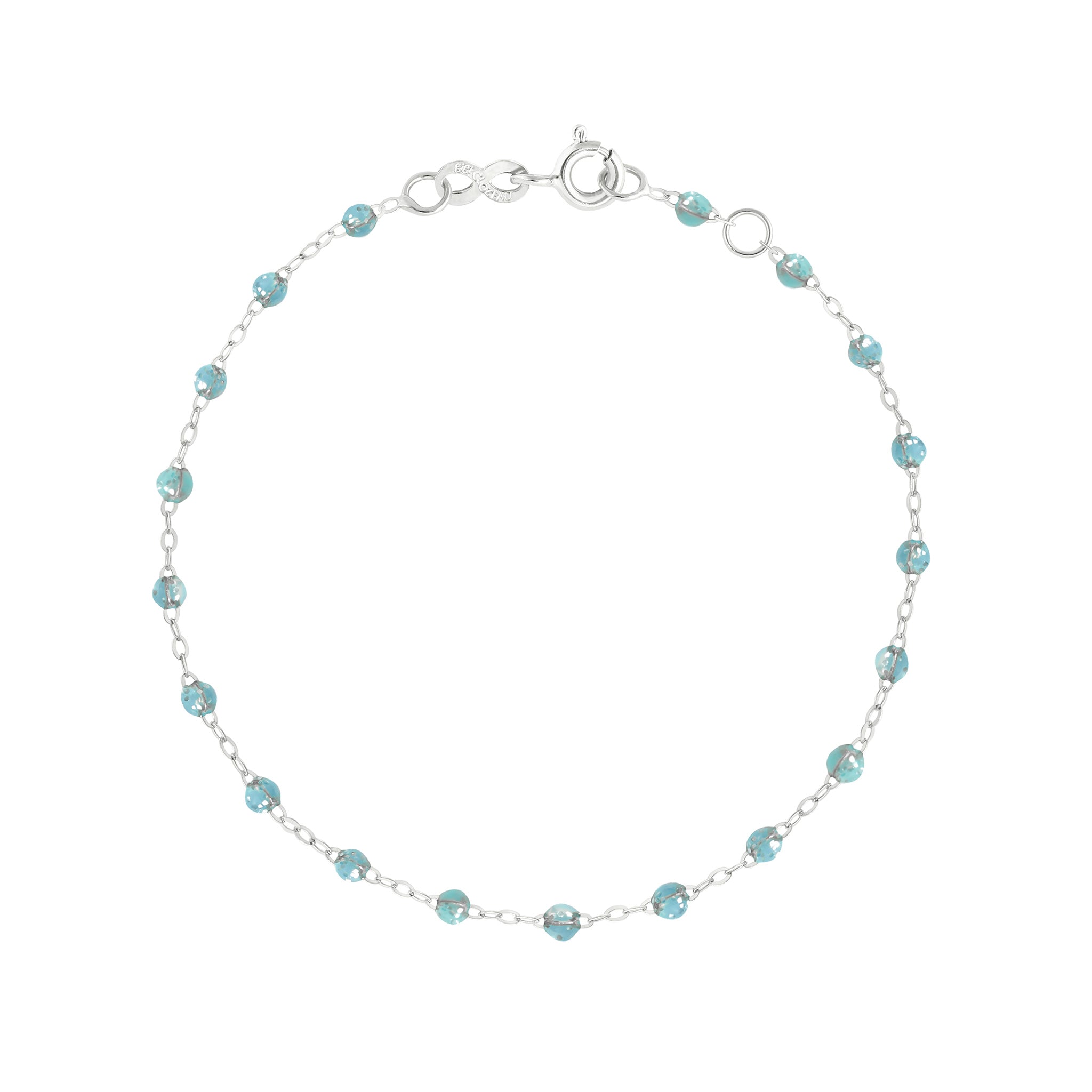 Gigi Clozeau - Classic Gigi Aqua bracelet, White Gold, 5.9"