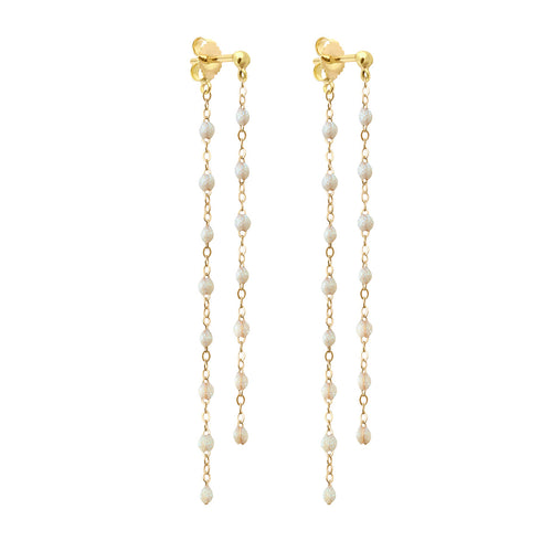 Gigi Clozeau - Classic Gigi dangling Opal earrings, Yellow Gold