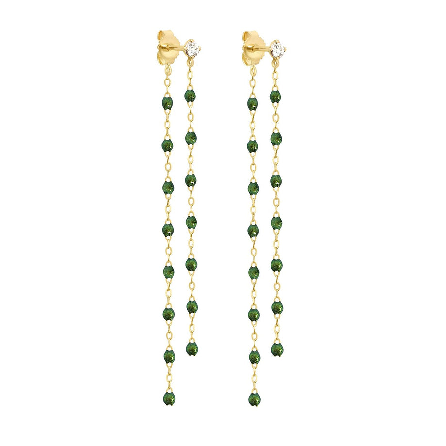 Gigi Clozeau - Classic Gigi dangling Scarab diamond earrings, Yellow Gold