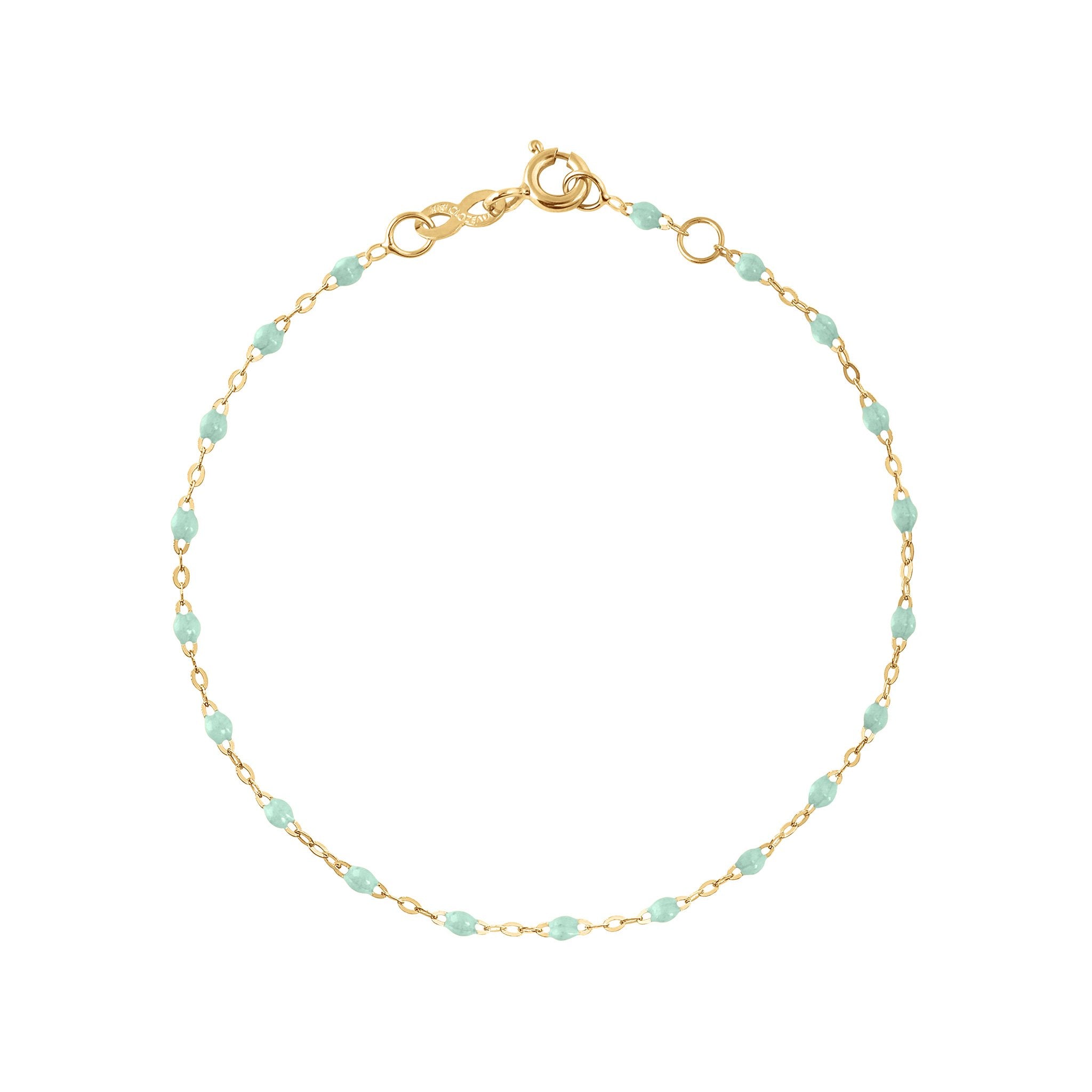 Classic Gigi Jade bracelet, Yellow Gold, 5.9