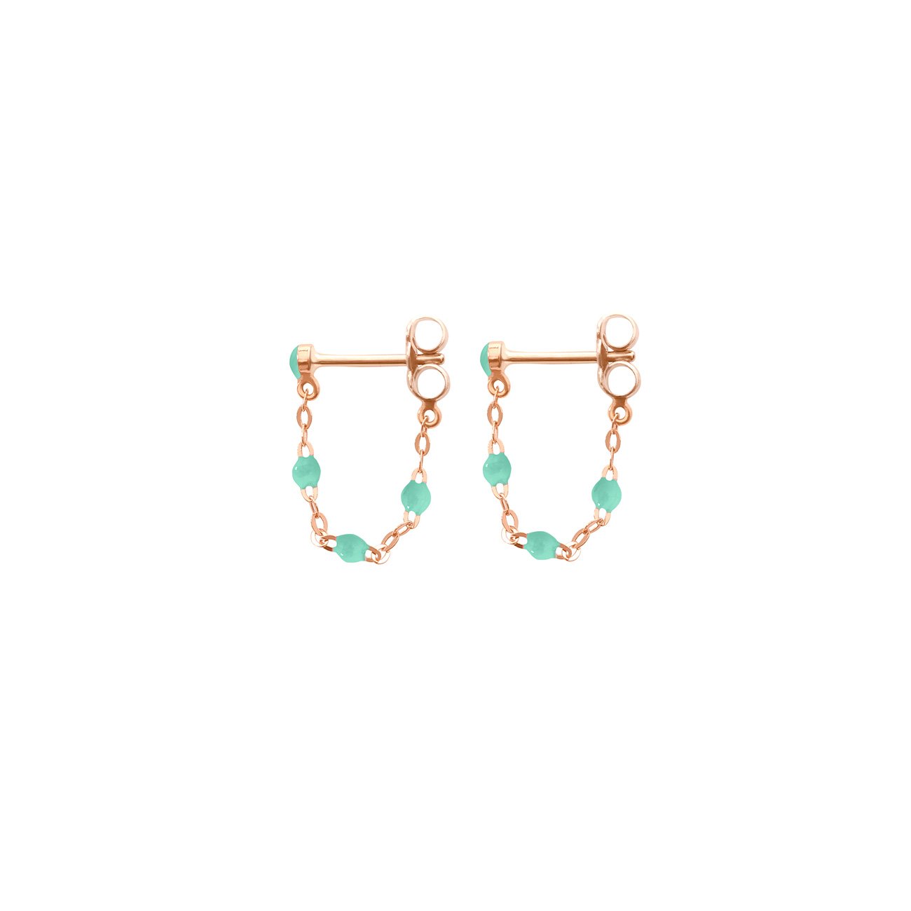 Gigi Clozeau - Classic Gigi Jade earrings, Rose Gold