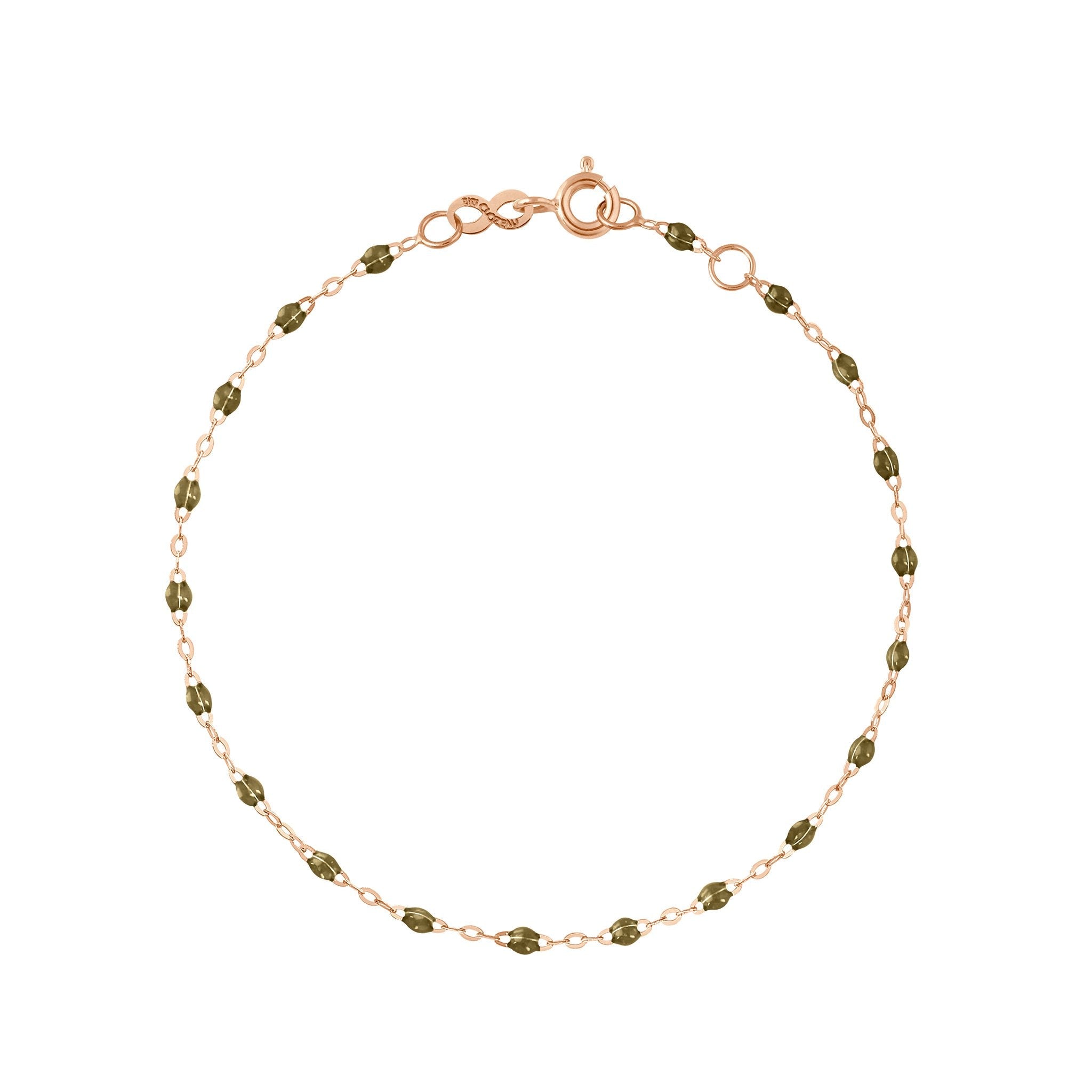 Gigi Clozeau - Classic Gigi Khaki bracelet, Rose Gold, 7.5"