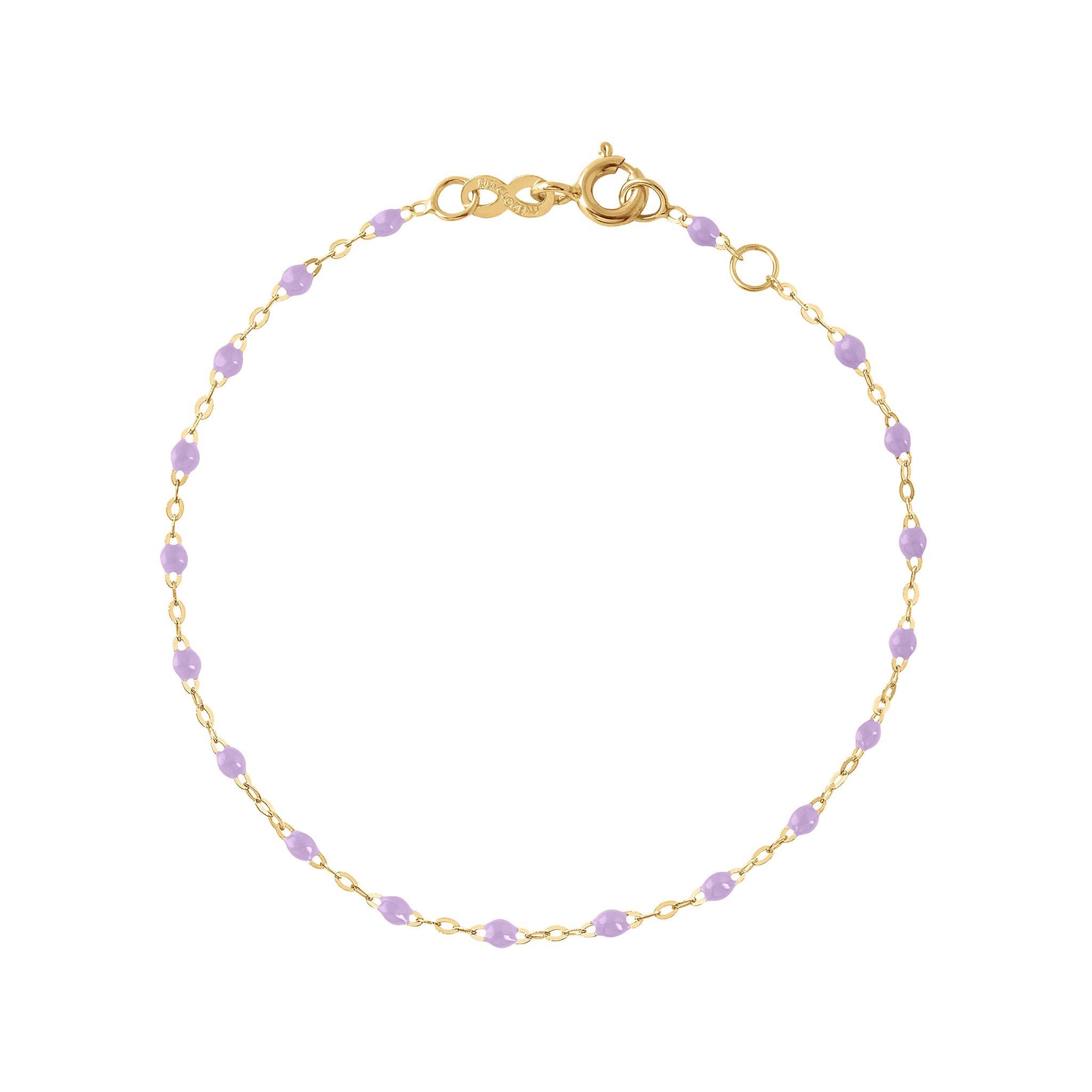 Classic Gigi Lilac bracelet, Yellow Gold, 5.9