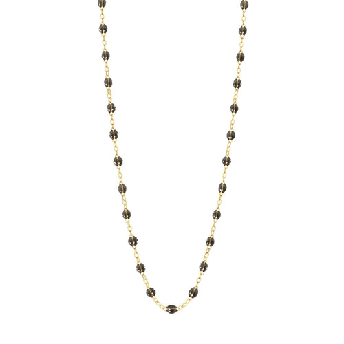 Gigi Clozeau - Classic Gigi Quartz Necklace, Yellow Gold, 16.5